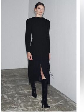 ZARA COAT DRESS WITH SASH